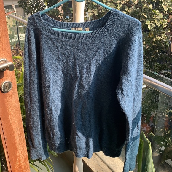 Uniqlo Sweaters - UNIQLO : Unusual blue. size M jumper. Soft, comfortable and warm.